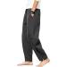 WZIKAI Men's Cotton Linen Elastic Waist Beach Pants - Gray-b, X-Large - Buy Online on GoSupps.com