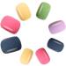 Tyatocepy 1Set Rainbow Jumping Colours False Nails Solid Colour Macaroon Nails Wearable Press on Nails Multicolor - Buy Online on GoSupps.com