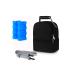AIFUSI Double-like breast milk cooling bag with ice cream bag freshness backpack for baby bottles waterproof breast milk and transport cooling bag (black)
