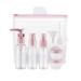 POPETPOP 1 Set Cosmetic Dispensing Bottle Lotion Bottle Cosmetics Kits Toiletries Cosmetic Storage Bottle Clear Container Lotion Container Sample Containers Portable Cream Travel 6.04X3.3cm Pink