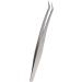 Eyelash Extension Tweezers - Silver Stainless Steel Slanted Manicure Tweezers for Precision Application - Buy Online on GoSupps.com
