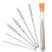Hekisn Large-Eye Blunt Needles  6 Piece Pro Quality Stainless Steel Yarn Knitting Needles  Sewing Needles  Crafting Knitting Weaving Stringing Needles (6 Pieces)