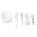 Face Mask Mixing Bowl Set - DIY Facial Mask Tools Silicone Brush Soft Bristle Brush Spatula & Measuring Cup for Perfect Skincare - Buy Online on GoSupps.com