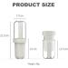Dzmuero Toothbrush Etui - Portable 2-in-1 Travel Case & Storage | Blue & White Toothbrush Cup for Home & Travel - Buy Online on GoSupps.com