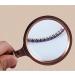 Glass Easy to Carry A Glass European Classical Optical Glass Bronze Handle Reading Enlarged Mirror 80mm 10 Times Magnifier Magnifier for Reading Made in China - Buy Online on GoSupps.com