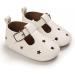 Baby Girl Mary Jane PU Leather First Walking Shoes | Anti-Slip Infant Princess Shoes 0-6 Months | White - Buy Online on GoSupps.com
