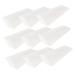 FRCOLOR 30 Pieces Triangular Sponge Tool Beauty Sponge Makeup Sponge Wedges Applicator Eyeshadow Sponge Nail Art Stamping Stamper for Colouring Nails Scraper White
