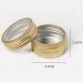 Desikixudy 1Pc Makeup Round Storage Box Nail Art Bead Container Portable Cosmetic Cream Jar Pot Box Round Bottle Bead Golden - Buy Online on GoSupps.com