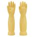 Cleaning gloves waterproof and oil-resistant rubber glove for kitchen cleaning clothing cleaning in the household dishwashing sinks indoor and outdoor cleaning pet care (yellow medium)