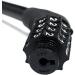 Sanwo Security Bike Lock - 4 Digit Resettable Combination Cable Lock for Bicycle - 2ft x 1/2in - Black - Buy Online on GoSupps.com