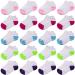 20 Pairs Toddler Kids Socks Half Cushion Low Cut Ankle Socks Boy Girl Athletic Socks Color a 2-4T