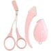 Jkapagzy Women's Eyebrow Trimming Scissors & Comb - Professional Brow Accessories for Perfect Eyebrows - Rose Color - Buy Online on GoSupps.com
