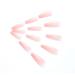 Brishow Coffin Artificial Nails | Long Pink Press-On Ballerina Acrylic Nails | 24 PCS for Women & Girls - Buy Online on GoSupps.com