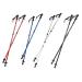 Eurobatt Nordic Walking Stock Set 2 Pairs Couple Trekking Wander Length 65-135cm Color variants Walking sticks Anti-Shock Damping System (red)