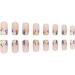 FEIlei 24Pcs Press on Nails Short Design Fake Nails Wearable Fake Nails Set for Women 4# - Buy Online on GoSupps.com