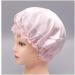 Silk Sleep Cap for Women - Pink Medium Size | Silk Night Cap for Hair Styling - Buy Online on GoSupps.com