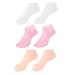 Silicone Socks for Dry Cracked Feet Women Foot Care 3 Pairs Soft Moisturizing Socks Anti Slip Women Spa Pedicure Gel Socks Aloe Sock for Softening Rough Skin