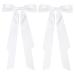 CEELGON 2PCS Large Satin Hair Bows for Women - Ballet Style French Barrette Hair Ribbons - 7 Inch White Vintage Accessories - Buy Online on GoSupps.com
