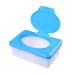 Wipes Dispenser Holder Portable Baby Wipes Holder Case Tissue Storage Box with Lid for Desk Dorm Kitchen Washroom Vanity (Blue)