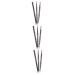 Angoily 3pcs 2 1 in Eyebrow Auto-for Brow Makeup Eye Pencil Tools Writing D Waterproof Brush Lasting Black- 1 count (Pack of 1) As Shownx3pcs