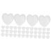 JOJOFUNY 20 STK non -slip sleeves for glasses for glasses for the holder for ear pads from silicone glass stubborn love -shaped glasses holder glasses holder.