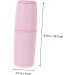 Magiclulu Multi-Purpose Toothbrush Storage Box & Travel Washing Cup - Pink | Outdoor Toothpaste Holder 20.5x6cm - Buy Online on GoSupps.com