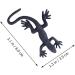 Feltelectr 10-Pack Halloween Gecko Toys - Creepy Simulation Gifts & Decor | Black 3.5x8cm Models for Spooky Fun - Buy Online on GoSupps.com