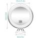 QUR 10X Magnifying Mirror with Light Makeup Mirror with Lights Dimmable LED Makeup Mirror for Bathroom Bedroom Hotel Easy to Use - Buy Online on GoSupps.com