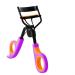 Women Professional Eyelashes Curling Tweezers Clips Lasting Eyes Makeup Beauty Tools Eyelash Curler Eye Lash Cosmetic Curling Tweezers Tools Handle Pads (Color : Orange and Purple)