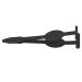 Eyelash tweezers eyelash tweezers stainless steel clip curves and shapes of the eyelashes easy to use elastic silicone material durable for false (black)