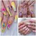 100Pcs Clear Gel Nail Shape Acrylic Nail Dual System Shapes T-Curve Nail Shape 10 Sizes for Poly Builder Gel Quick Building Tools Mold - Buy Online on GoSupps.com