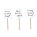 PRETYZOOM 25pcs Cupcakes Decor Cake Topper for Fathers Day Cake Picks Party Cake Picks Father's Day Cupcake Toppers Party Cake Topper Father's Day Cake Picks Top Hat Paper Cup