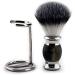 Jag Shaving Beard Synthetic Brush with Stainless Steel Handle - Premium Grooming Tool & Brush Holder for Men - Buy Online on GoSupps.com