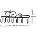 Alipis 7 Kitten Wall Hanging Wall Mounted Towel Holder Towel Hook Coat Hook Over Coat Racks Hook Rack Rural 46X14.5CM Black - Buy Online on GoSupps.com