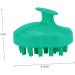 Foytoki Head Scalp Massage Brush Silicone Hair Cleaning Tool for At-Home Relaxation | 9.5x7cm Green International Shipping - Buy Online on GoSupps.com