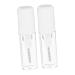Outanaya 2pcs Eyelash Raincoat Tubular Mascara Essence Brown Mascara Essence Mascara Gels Transparent Plastic
