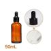 4 x 50ml Refillable Amber Glass Essential Oil Bottles with Glass Droppers - Perfect for DIY & Travel - Buy Online on GoSupps.com