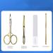 4-in-1 Personal Care Tool Set | Stainless Steel Eyebrow Trimmer & Ear Spoon - Professional Makeup Kit (4 PCS - Buy Online on GoSupps.com