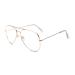 ALWAYSUV classic glasses metal frame glasses frame vintage glasses decorative glasses golden