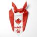 Dog hollow motif: football games sports Olympic games personalized triangular cloth for pets is attached to the collar (flag: Canadian maple leaf) Canada