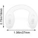 Wudaizhi 10 PCs Soft Silicone Nose Pad U-Formed Strap Bridges - Comfortable Nasal Cushions for Glasses | International Shipping - Buy Online on GoSupps.com