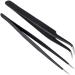 Buy Antimagnetic Curved & Pointed Nail Art Tweezers - Precision for Perfect Nails | International Shipping Available - Buy Online on GoSupps.com