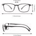 Ultra-Light Blue Light Blocking Reading Glasses for Men & Women - Comfortable Spring Hinges & Classic Design - Anti-Eye Load Presbyopic Grooves with Case (Size: 3.5x) - Buy Online on GoSupps.com