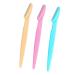 Eyebrow Razor Hair Trimmer Shaper Shaver and Tough Up Tool Facial Razor with Safety Cover 3 Razors To Remove The Fine Hairs of The Eyebrow Neck and Face