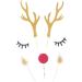 Didiseaon 10 Sets Glitter Outfit Cocktail Garnish Birthday Cake Topper Christmas Reindeer Cupcake Topper Christmas Toppers Antler Flash Plug-in Baking Paper Insert Card Child Top Hat - Buy Online on GoSupps.com