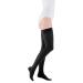 Medi Medive Comfort Sondish Calle compression stockings with lace unisex |Far |Particularly soft support stockings CCL2 with a knobs for women and men |Black |Size IV