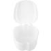 False Teeth Container | Denture Storage Box with Filter Sieve | White Dental Device for Safe Storage - Buy Online on GoSupps.com