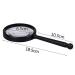 10 Times Magnifying Glass Retro Style Black Alloy Border Handheld Children's Old Reading Clock Maintenance Magnifying Glass Optical Glass Hd Lofty Ambition - Buy Online on GoSupps.com