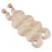 Keratin bonding corrugated hair extensions (#60 - white blonde - 60 cm - 25 strands - 1g - wavy) 100% remy real hair hair extension micro ring remy quality very easy to use - by hair -professional 25 strands - 50cm -1g (total 25g)