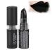 Black matte lipstick long -lasting lipstick lipstick highly pigmented lips matt retro make -up lip gloss glaze cosmetic tool for party masquerade halloween makeup (04# black)